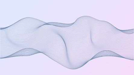 abstract background with smooth wavy lines vector image