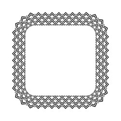 Geometric Square Frame Pattern vector image