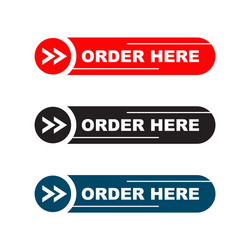 Order sign logo design template Royalty Free Vector Image