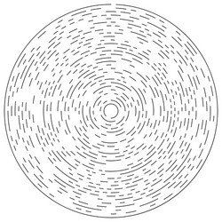 Random concentric segmented circles circular vector