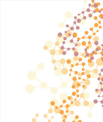 abstract molecular structure background vector image