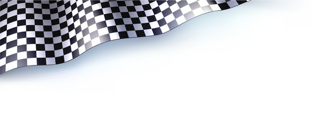 car race or motorsport rally flag on white vector