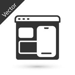 grey software web developer programming code icon vector image