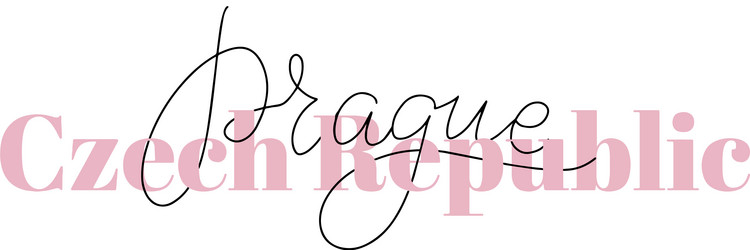 Czech Lettering Prague Vector Images (90)