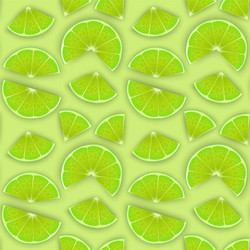 seamless endless pattern with print fresh lime vector image