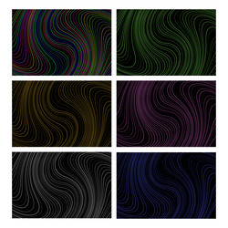 wavy line curves abstract wave background vector image