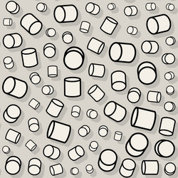 Rotating Cylinder Pattern - Random Jumble vector image