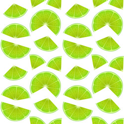 seamless endless pattern with print fresh lime vector image