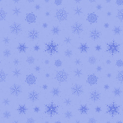 Blue Snowflake Seamless Pattern vector image