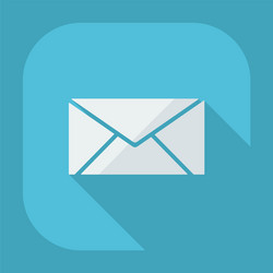 flat modern design with shadow email envelope vector image