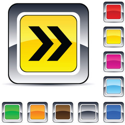 forward arrow square button vector image