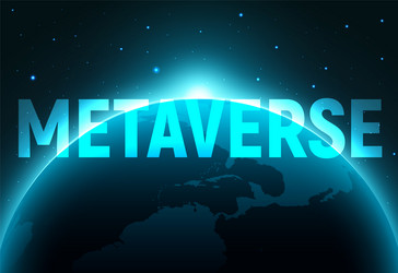 Metaverse background game 3d abstract cyber vector