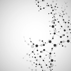 structure molecule and communication dna atom vector image