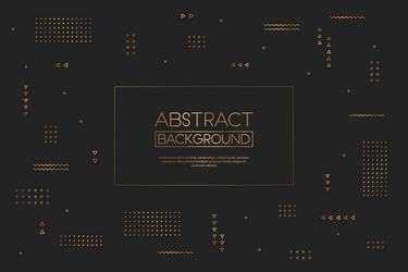 Abstract background with gold geometric pattern vector