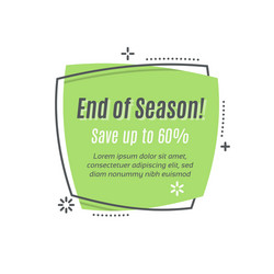 flat linear promotion ribbon banner scroll price vector image