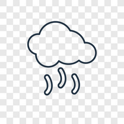smog concept linear icon isolated on transparent vector image