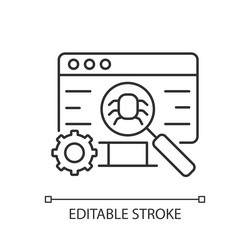 Software Testing Icon vector image