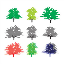 a tree shape as design element vector image