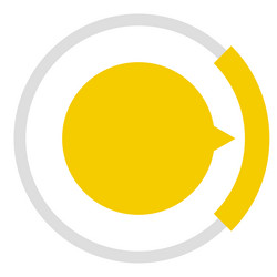 Gauge meter dial icon with different number vector