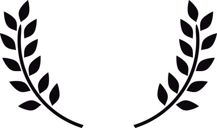 Laurel Wreath Ornament Vector Image