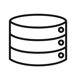 structured database icon perfect for data vector image
