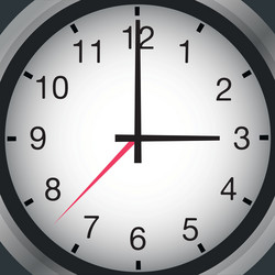 clock icon object time concept design vector image