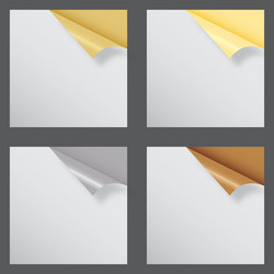 papers with different corner and place for your vector