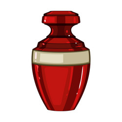 Dead urn ashes cartoon Royalty Free Vector Image