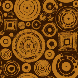 Geometric Circle and Square Pattern vector image