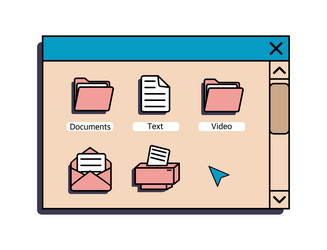 a set of user interface elements ui and ux themes vector image
