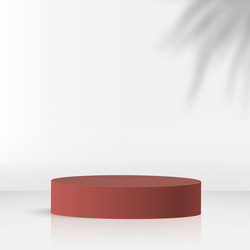 Abstract background with red color geometric 3d vector