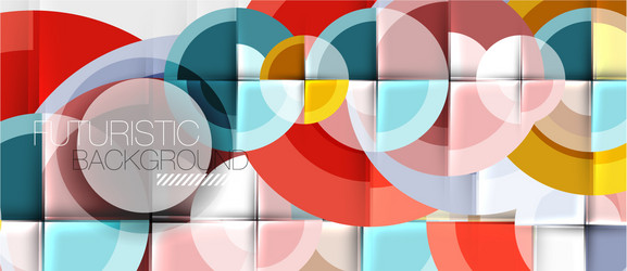 geometric design abstract background - circles vector image