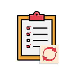 optimization icon workflow process vector image