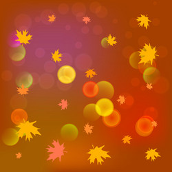 Abstract blurred background in yellow color vector