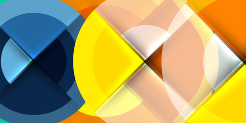 abstract composition featuring overlapping vector image