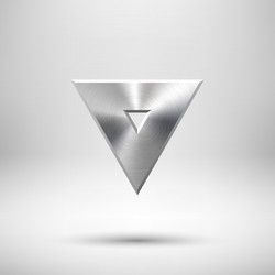 Abstract triangle button template vector