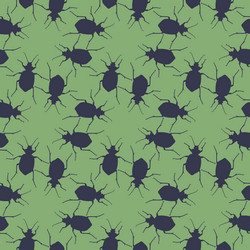 Bug Pattern - Seamless Repeating Background vector