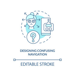 Confusing Navigation Concept vector