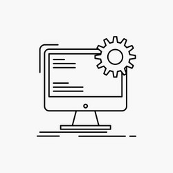 Internet layout page site static line icon vector