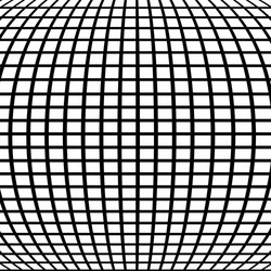 spherical globe circular distort effect pattern vector image