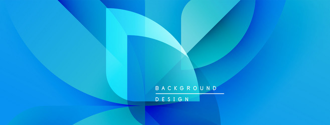 abstract blue design overlapping layers create vector image
