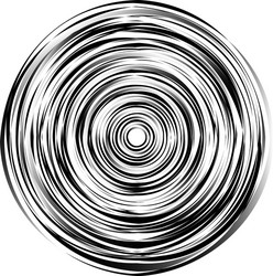 concentric circle element made of irregular vector image