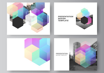 layout presentation slides design vector image