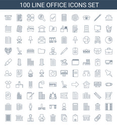 Office icons vector