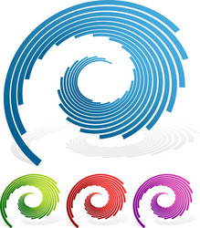 spiralling lines vector