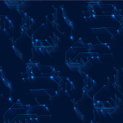 Abstract Circuit Board Pattern vector image