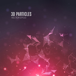 Abstract polygonal techno background futuristic vector
