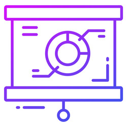 Analytics report icon for graphic and web design vector