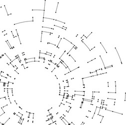 connecting lines and dots on white background vector image