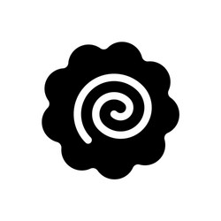 narutomaki or kamaboko surimi filled icon vector